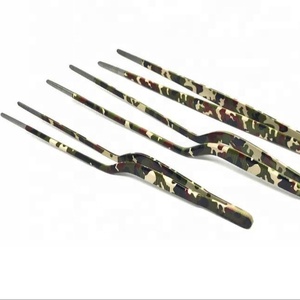 Thép không gỉ truyền thống nhà bếp đầu bếp nhíp Bộ Dài tong răng cưa Mẹo thân thiện với môi công cụ nấu ăn màu xanh lá cây nhanh chóng các ngành công nghiệp - Product Image 1