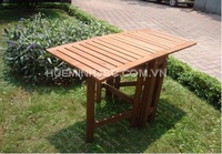 Table pliante en bois d'acacia HMG 201 — 1909, livraison gratuite