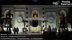 Murs arrière de mariage, décorations traditionnelles de scène de mariage, fantaisie, nouvelle tendance, 1 pièce - Product Image 3