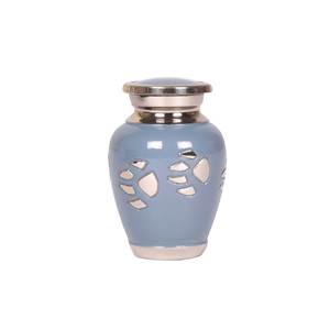 Small Tulip Blue Cremation Keepsake Urn <b>Funeral</b> <b>Supplies</b> and Burial Urn Small Keepsake Garden Urns for Human Ashes - Product Image 4
