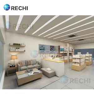RECHI 기술 Lifetyle 스토어 인테리어 디자인 휴대 전화 매장 Fitout 비주얼 머천다이징 디스플레이 및 저장 설비