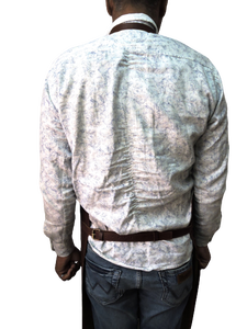 Delantal de cuero de cabra personalizado de calidad superior Babero ajustado personalizado con bolsillos dobles y uso diario y cuero genuino de alta calidad - Product Image 3