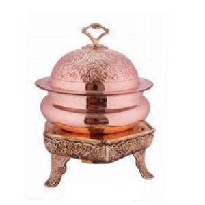 Fantastique Design En Acier Inoxydable Chauffe-Plat Avec Support En Laiton Meilleure Qualité Forme Ronde Chauffe-Plat À Vendre - Product Image 4