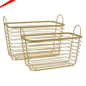 ที่มีคุณภาพสูงโลหะตะกร้าซักผ้าที่มีการจัดการตะกร้ามัลติฟังก์ชั่ - Product Image 4