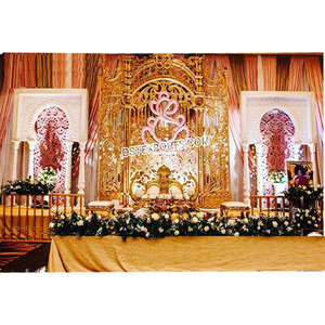 Decoración de Escenario para Ceremonia de Boda Tradicional India, Decoración de Escenario para Recepción de Boda Occidental, Decoración de Escenario para Boda Asiática Moderna, Suiza - Product Image 1