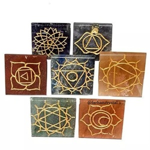 Reiki Pha Lê Sản Phẩm 7 Chakra Kim Tự Tháp Biểu Tượng Khắc Set Reiki Chữa Bệnh Đá Quý-Vastu-Phong Thủy Mua Fom Farhancystal - Product Image 4