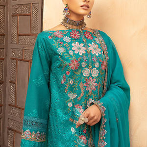 ชุดสามชิ้นพิมพ์ลายดิจิตอล unstitched สำหรับผู้หญิง salwar kameez shalwar kameez - Product Image 6
