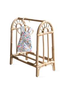 Estante de ratán hecho a mano para colgar ropa, muebles para bebés y niños - Product Image 4