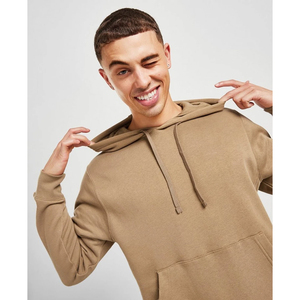Sweat à capuche vierge de haute qualité, nouvelle mode, coupe ajustée, en polaire épaisse, pour homme, avec cordon de serrage, collection 2026, personnalisable avec logo - Product Image 3