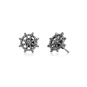Pendientes de plata de ley 925 con diamantes de pavé Natural, joyería Unisex con cierre de tuerca, venta al por mayor - Product Image 1