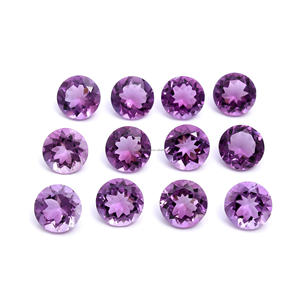 Nuevas Piedras Preciosas Sueltas Genuinas de Alta Calidad, Forma Redonda, para Joyería, Amatista Facetada, Corte Redondo, Gemas PDM Sueltas - Product Image 6