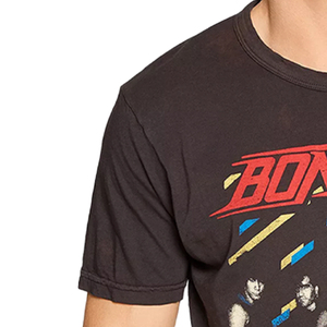 Nouveau T-shirt noir sur mesure en tissu de marque avec impression graphique numérique en pur coton pour hommes - Product Image 4