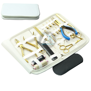 Outils d'extension de cheveux Pinces I Micro Ring Pinces d'extension de cheveux I Perruque faisant des outils ensemble accueilli autorisé Premium 10 pièces - Product Image 1