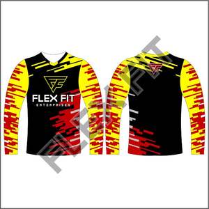 Maillot de vélo de montagne pour hommes à quantité minimale de commande basse chemise de cyclisme à manches longues t-shirt de motocross de descente maillot MX - Product Image 6