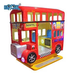 London Bus Kiddy Car Coin Operated Kiddie Rides Video Game Machine