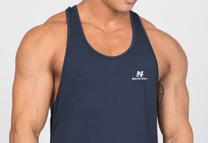 Chalecos de poliéster 100% ajustados de secado rápido para hombre, camiseta sin mangas personalizada con logotipo, camiseta sin mangas para correr para hombre, camiseta sin mangas para gimnasio, chalecos para hombre - Product Image 6