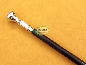 Handmade Wooden Designer <b>Walking</b> <b>Stick</b> with Beautiful Brass Handle - Product Image 4