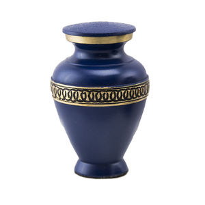 ท้องฟ้าสีฟ้าเคลือบสลักที่ระลึกโลหะทองเหลือง/อลูมิเนียมผู้ใหญ่มนุษย์ศพเถ้าโกศอเมริกัน/ยุโรปสไตล์ - Product Image 5