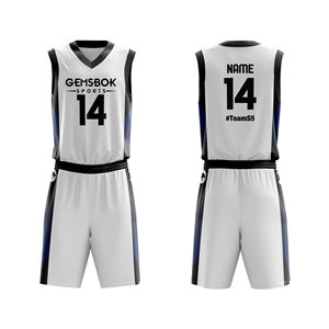 Vente en gros uniforme de basket-ball en polyester 100% respirant à séchage rapide personnalisé pour hommes sur mesure avec motif imprimé - Product Image 1