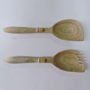 Ensemble de service à salade moderne avec poignée, cadeau de mariage, vaisselle avec serveur à salade à bas prix, maison et cuisine, fabriqué en Inde - Product Image 5