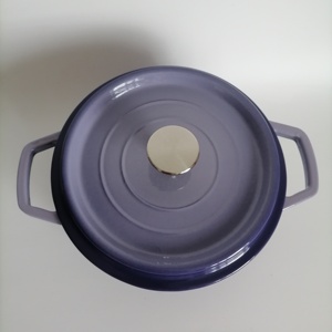 Casserole en fonte <span class=keywords><strong>émaillé</strong></span>e antiadhésive, résistante au <span class=keywords><strong>four</strong></span>, ronde, avec couvercle, double poignée, pour pain - Product Image 4