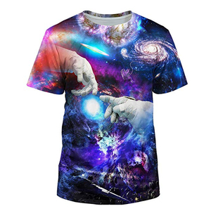 T-shirt à manches courtes pour hommes, 100% polyester, impression par Sublimation complète, personnalisé, dernière conception - Product Image 1