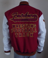 Nueva Chaqueta Varsity Marvelous Melton de Lana, Chaqueta Cortavientos Cálida con Mangas de Lana, Bordado Frontal Personalizado, Unisex