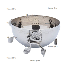 Tazón de comida de acero inoxidable con soporte de hojas Tazón para servir dulces de forma redonda de calidad superior al mejor precio - Product Image 2