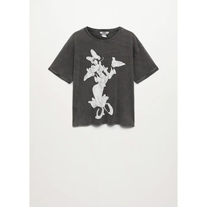 Camiseta de Manga Corta Personalizada para Mujer, Estilo Urbano, Oversize, Lavada, a Bajo Precio, Fabricada a Medida - Product Image 5