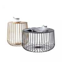 Mesa de Centro de Hierro Metálico Duradera y Ecológica de Estilo Americano Moderno, Color y Tamaño Personalizables para la Sala de Estar, Decoración del Hogar, en Oferta