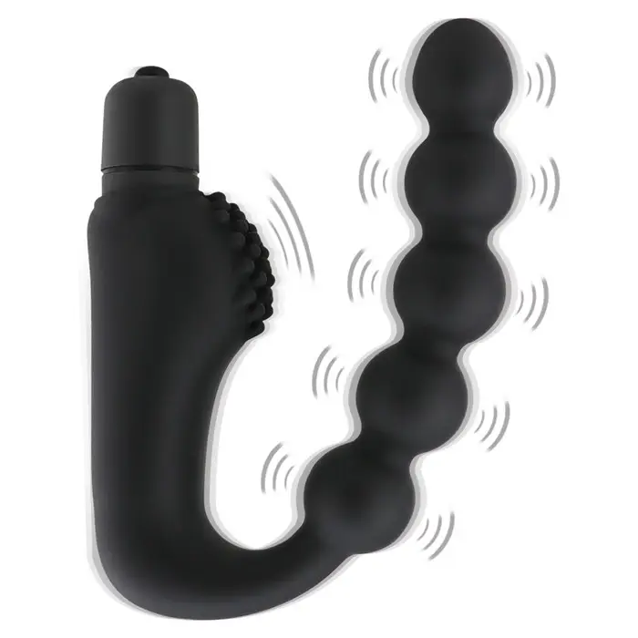 Venta caliente de silicona anal juguetes eléctrico masajeador de próstata vibrador anal culo vibrador para adultos