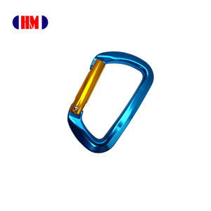 D Shape Aluminum Straight Gate Climbing Carabiner Hook - Product Image 1