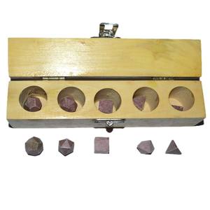 Rodocrosita-Juego de piedras semipreciosas, Set de 5 piezas geométricas - Product Image 1