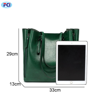 กระเป๋าถือผู้หญิงแบบใหม่กระเป๋าสะพายไหล่ทำจากหนังและ PU - Product Image 6