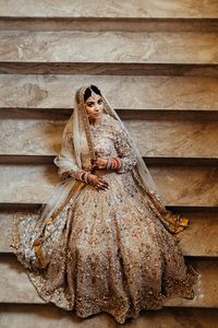 -- BEAUTIFUL--HEAVY--BRIDAL--KOTI กับ LEHENGA --- แต่งตัวด้วย-ประดับในงานหินลูกปัดแก้วคริสตัลสำหรับงานแต่งงาน = 2021- - Product Image 2
