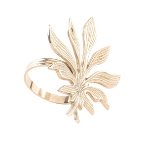 Rond de serviette en métal nickelé Excellente qualité Porte-mouchoirs fait à la main Rond de serviette en métal décoratif classique et élégant - Product Image 1