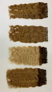 Extensiones de cabello humano ondulado natural alineado con cutícula de cabello humano virgen sin procesar - Product Image 4