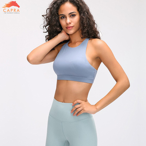 Soutien-gorge de sport sans couture léger et de haute qualité pour femme, haut court de fitness, vêtement de sport à séchage rapide, logo personnalisé, grandes tailles, simple - Product Image 2