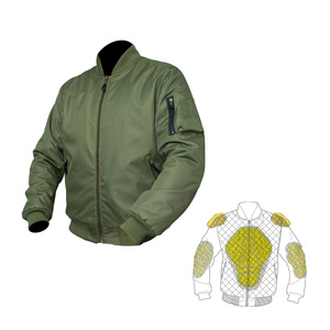 เสื้อแจ็กเก็ตบอมเบอร์ผ้าออกซ์ฟอร์ดของผู้ชาย,เสื้อซับในเคฟล่าร์ใหม่ป้องกัน - Product Image 1