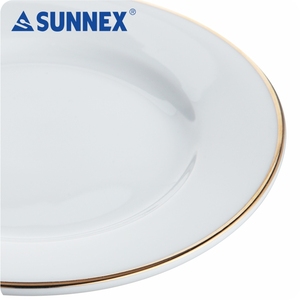 6นิ้วขอบสีขาวแผ่นพอร์ซเลน - Product Image 6