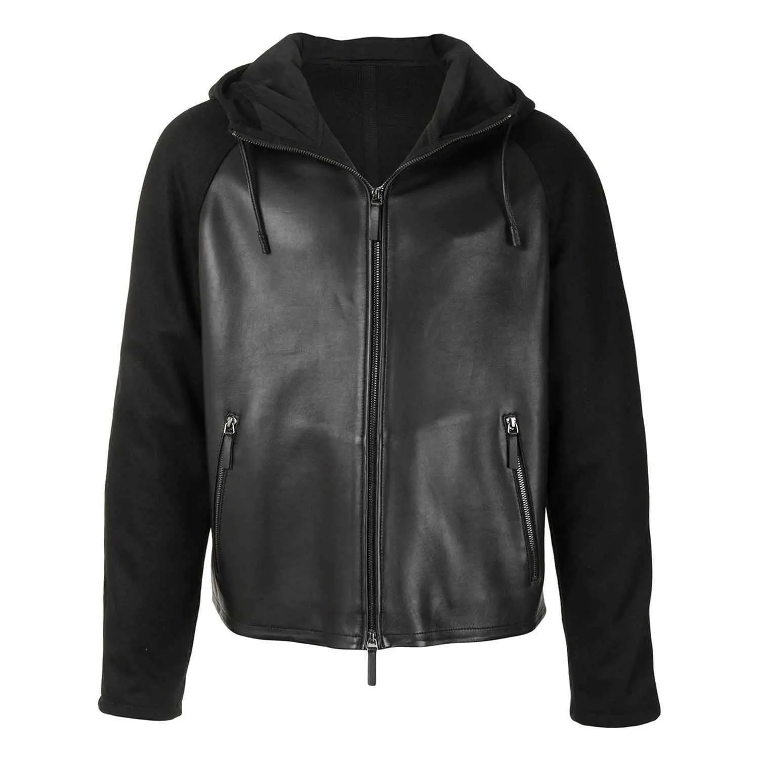 New Men's Leather Jackets Hooded Autumn Casual PU Jacket Leather Coats Brand Clothing Low Weight Unique