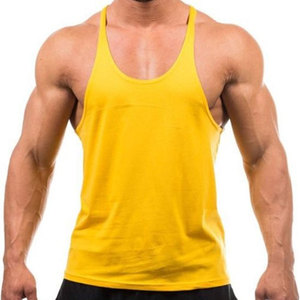 High Quality 100% Cotton Wholesale Plain Ribbed <b>Men's</b> tank Top Gym Fitness <b>Singlet</b> <b>for</b> <b>Men</b> - Product Image 1