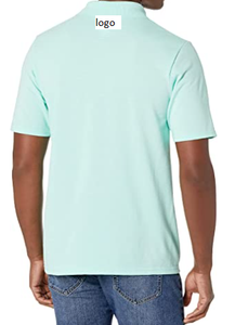 Camiseta de manga corta con estampado para hombre, camisa 65% de poliéster, 35% algodón, con cierre de botones, lavado a máquina - Product Image 3