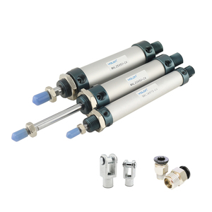 Cilindro Pneumatico in Lega di Alluminio a Singola Asta e Doppia Azione, Alesaggio 16/20/25/32/40mm, Corsa 25-500mm - Product Image 4