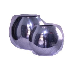 Handmade Cast Aluminum Modern Flower Vase Mirror Polish Mat Finish <b>Tabletop</b> <b>Display</b> Living Room Wedding Festivals Home Decor - Product Image 1