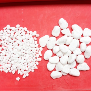 Galets blancs vietnamiens, pierres pour paver les routes et les paysages, - Product Image 1