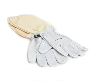 Guantes de Apicultura de Piel de Cabra / Guantes de Protección para Abejas con Puño de Lona Transpirable, Certificación EN388, Marca KOKAL - Product Image 1