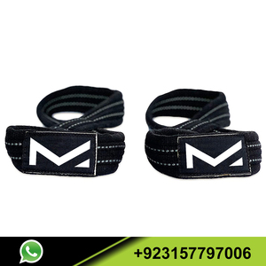 Figure 8 Bretelles Haltérophilie Bracelets Pour Deadlifting Logo Personnalisé Powerlifting Culturisme Figure 8 Bretelles Noir Poignées - Product Image 2