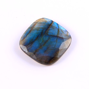 Labradorite naturelle en pierre précieuse pour la fabrication de bijoux, coussin à facettes ample, Briolette, pierres précieuses ajustées, taille 25x25mm, prix de gros, offre spéciale - Product Image 3