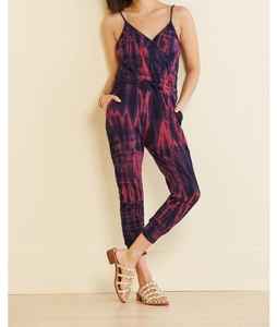 2022 nueva llegada señoras sin mangas Tie Dye mono de una pieza tejido Floral Casual ropa hasta el suelo dulce DISEÑO DE llamarada completa - Product Image 1